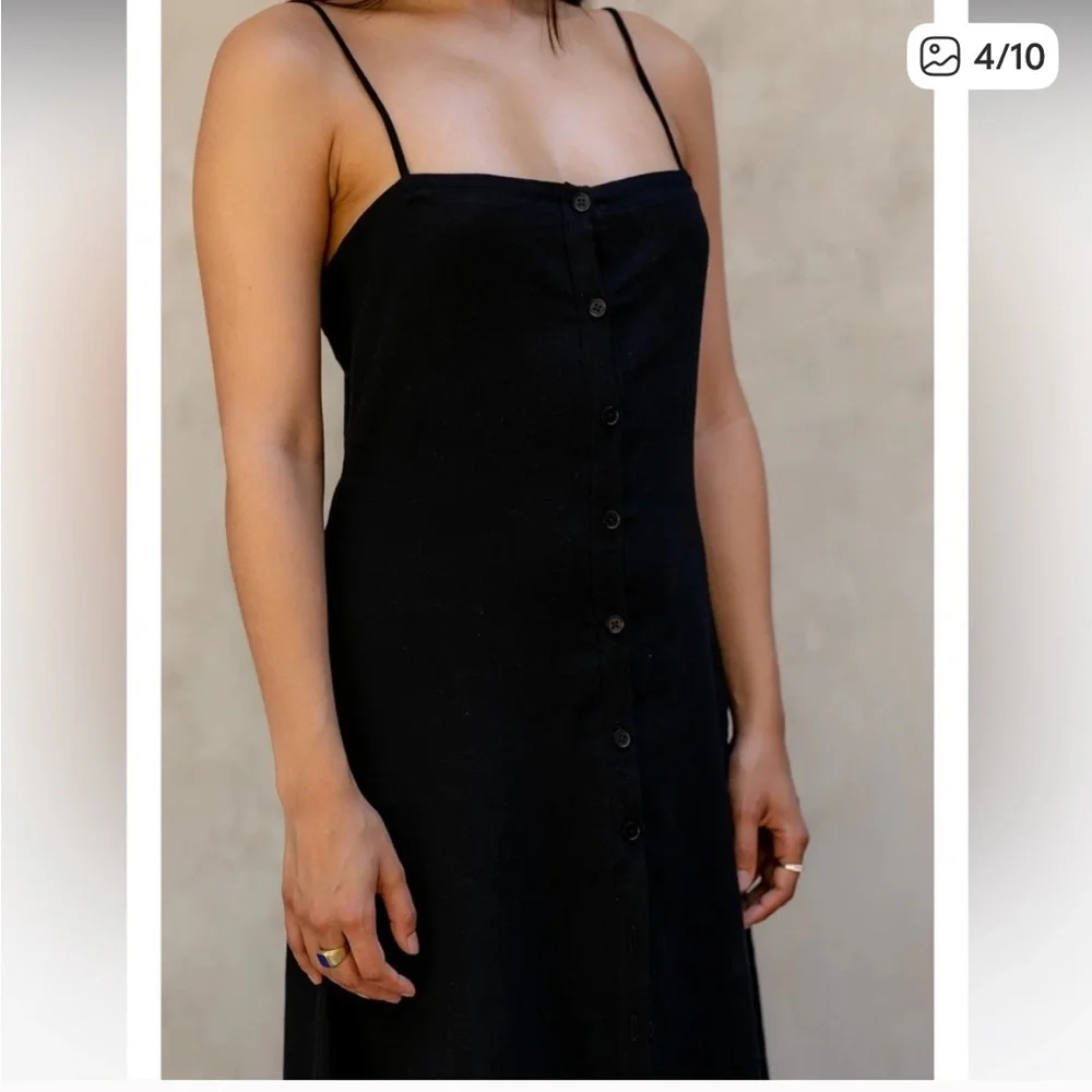 NWT Vincent James Button Front Sundress - Picture 4 of 8